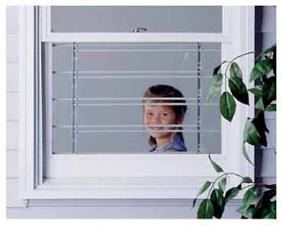 Knape & Vogt 1135- Window Security Guard, Adjustable, 5-Bar – Quantity 1