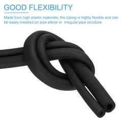 For Foam Pipe 1 7/8″ (48mm) x 2m Insulating 15mm Thickness 2pcs Black
