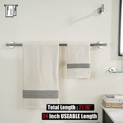 Jqk Bathroom Hardware Set Chrome 5-Piece Bath Accessories Set Polished Chrome