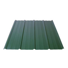 Ribbed 12 Ft. 29-Gauge Galvanized Green Metal Roof Panel