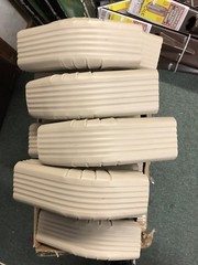 LOT 40 Aluminum Gutter Downspout Style 3 A Elbows Offset Tan 2 1/4″ x 3″