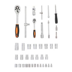4-Compartments Hardware Tool & Luggage Kit Trolley Case Tool Box Hand Tool Kit