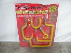Crawford 10pc Yellow Vinyl Coated Storage Hooks Value Pack Garage Shed Organizer