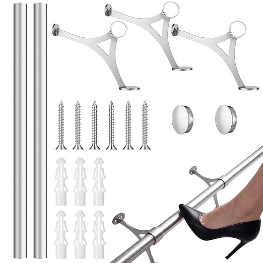 Bar Rail Foot Rest Kit Zonon 6 ft Stainless Undercounter