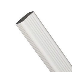 2 In. X 3 In. HD White Aluminum Downspout Extension