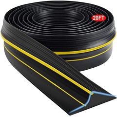 Jin&Bao Universal Garage Door Threshold Seal Strip, Bottom 20 Feet, Yellow