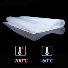 Silicone Rubber Sheet Black/Clear/White/Red 0.1mm-6mm Thickness 500mm Width