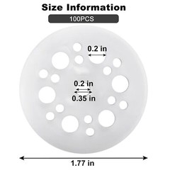 AccEncyc 45mm Plastic Washers 100 Pcs Foam Board Load Spreading…