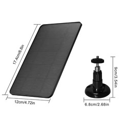 10W 5V USB-C Solar Panel for Security Camera and WiFi Doorbell