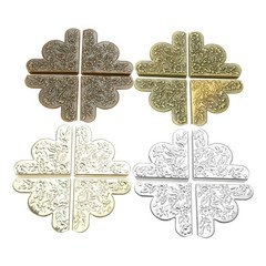 4/12/20pcs Metal Corner Decorative Protectors Table Corners Cover 4 Color