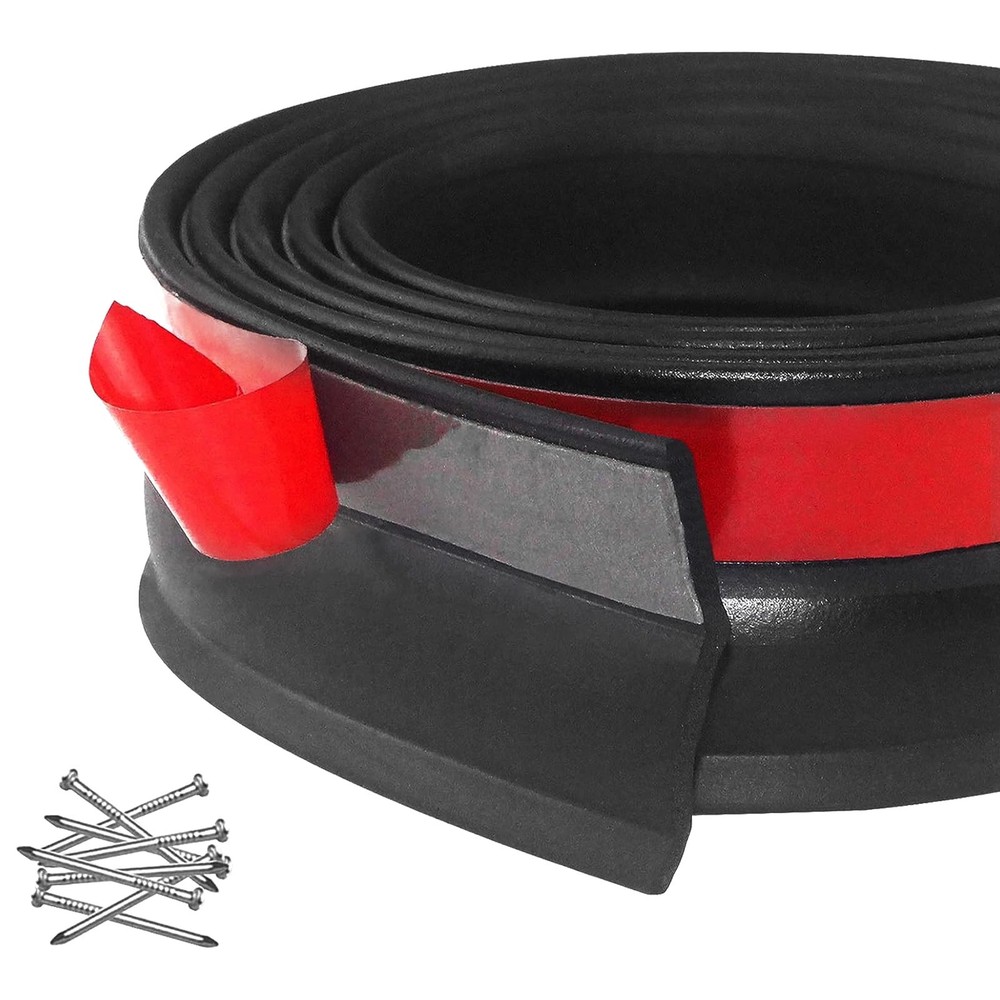 DGSL Universal Garage Door Seals Bottom Rubber, 20 Feet, Black