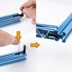 POWERTEC L-Shape Interior Inside Corner Connector Joint Bracket 20 Sets (74006)