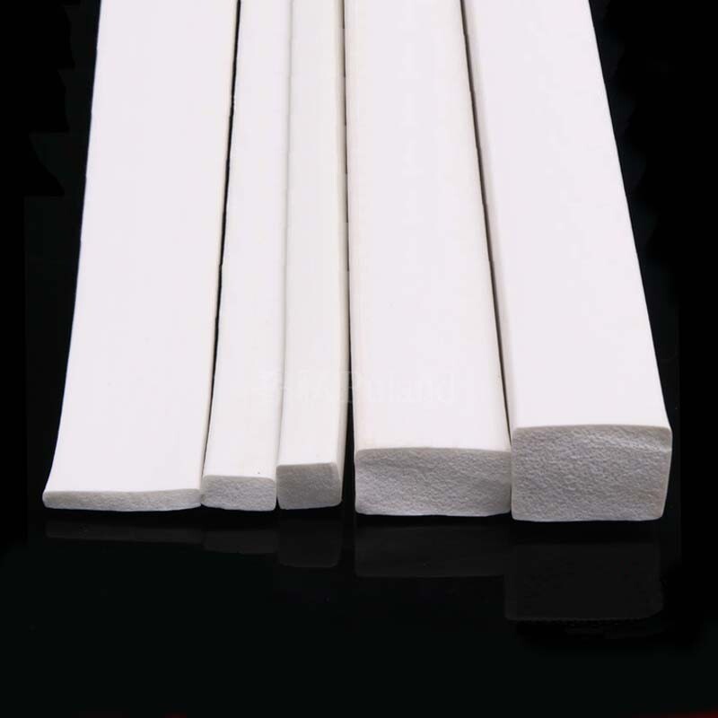 White Silicone Sponge Seal Strip Square Foamed Rubber Gasket 3x20mm TO 30x30mm