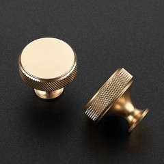 JOY DECOR 30 Pack Brushed Gold Kitchen Cabinet Single Hole,