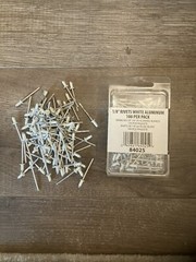1/8 in. White Aluminum Rivets (100-Pack)