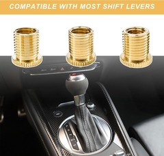 Thread Adapters for Shift Knobs, M8 x 1.25 / M10 x 1.25 / M10 x 1.5 Brass, Unive