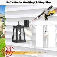 Vinyl Siding Mounting Blocks, Siding Mounting Kit, 130110006001 Octagon Mount…